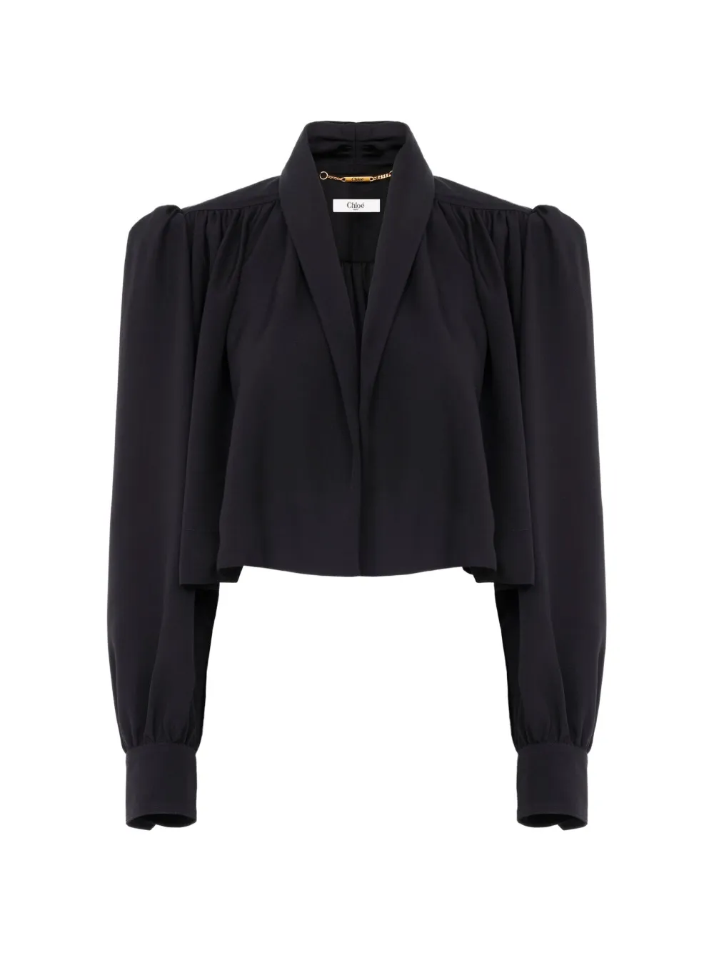 Chloé veste drapée à fronces - Noir