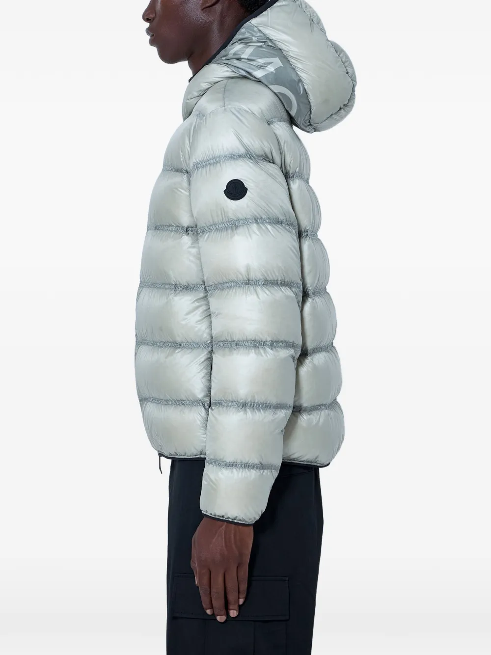 Moncler Guadiana donsjack met capuchon Grijs