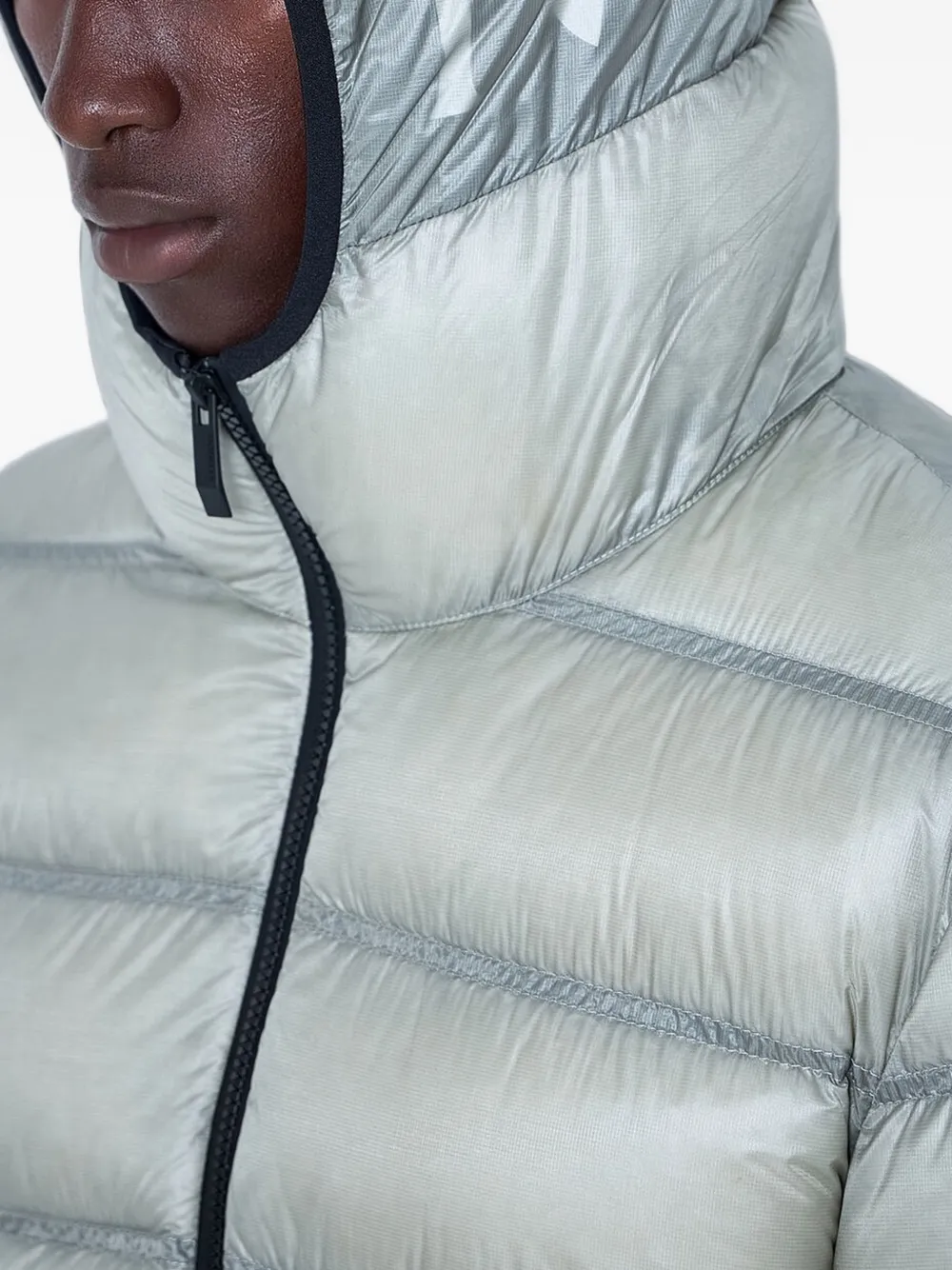 Moncler Guadiana donsjack met capuchon Grijs