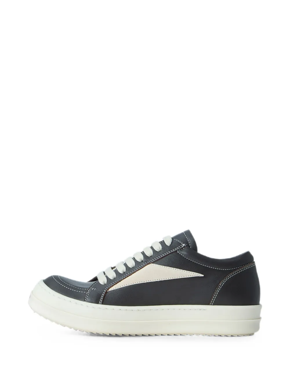Rick Owens panelled low-top sneakers Grijs