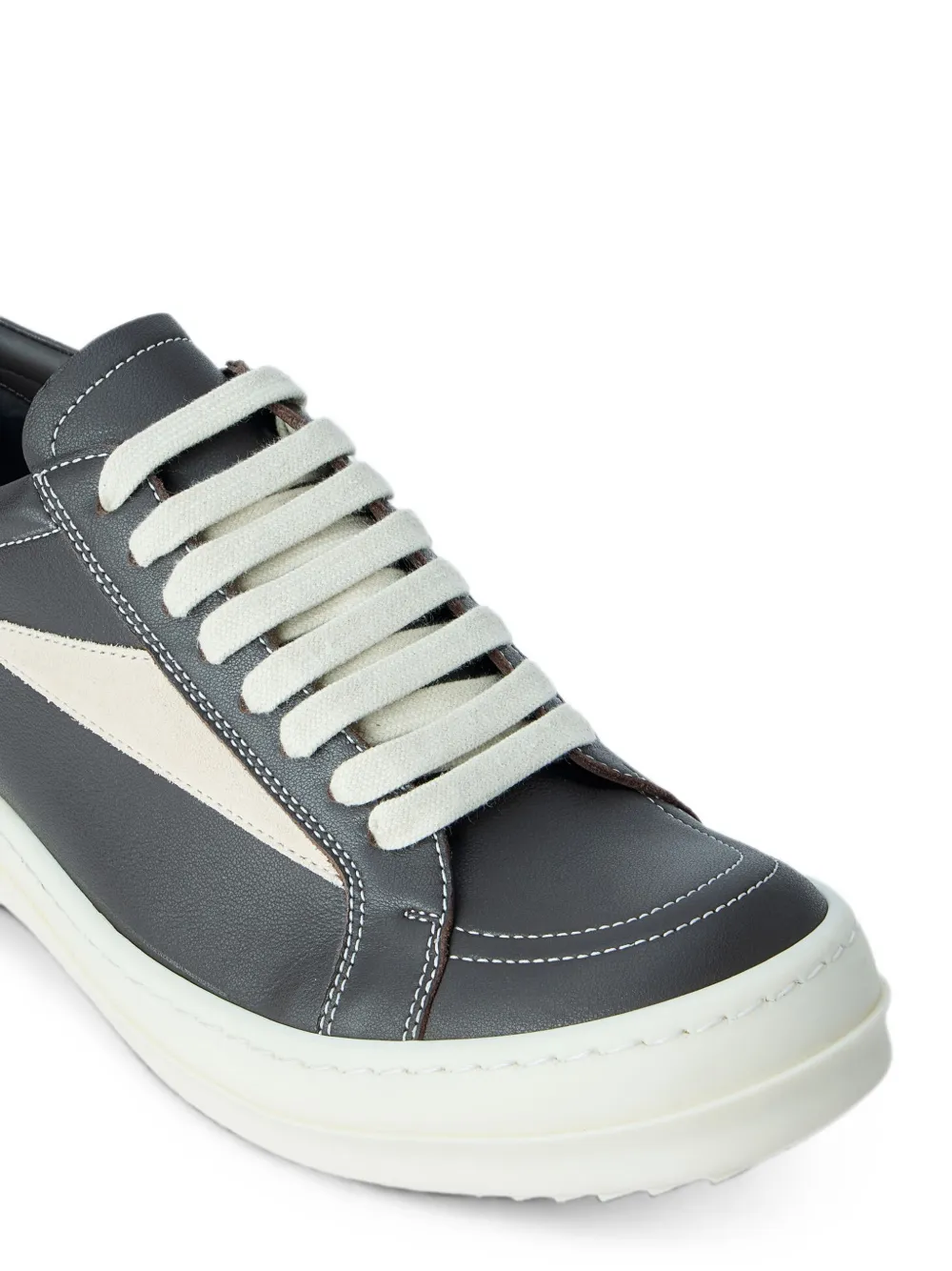 Rick Owens panelled low-top sneakers Grijs