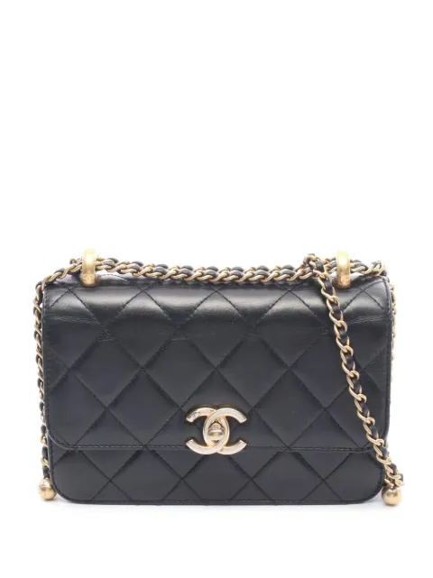 CHANEL Pre-Owned 2021-2026 Mini Quilted Lambskin Perfect Fit Flap crossbody bag