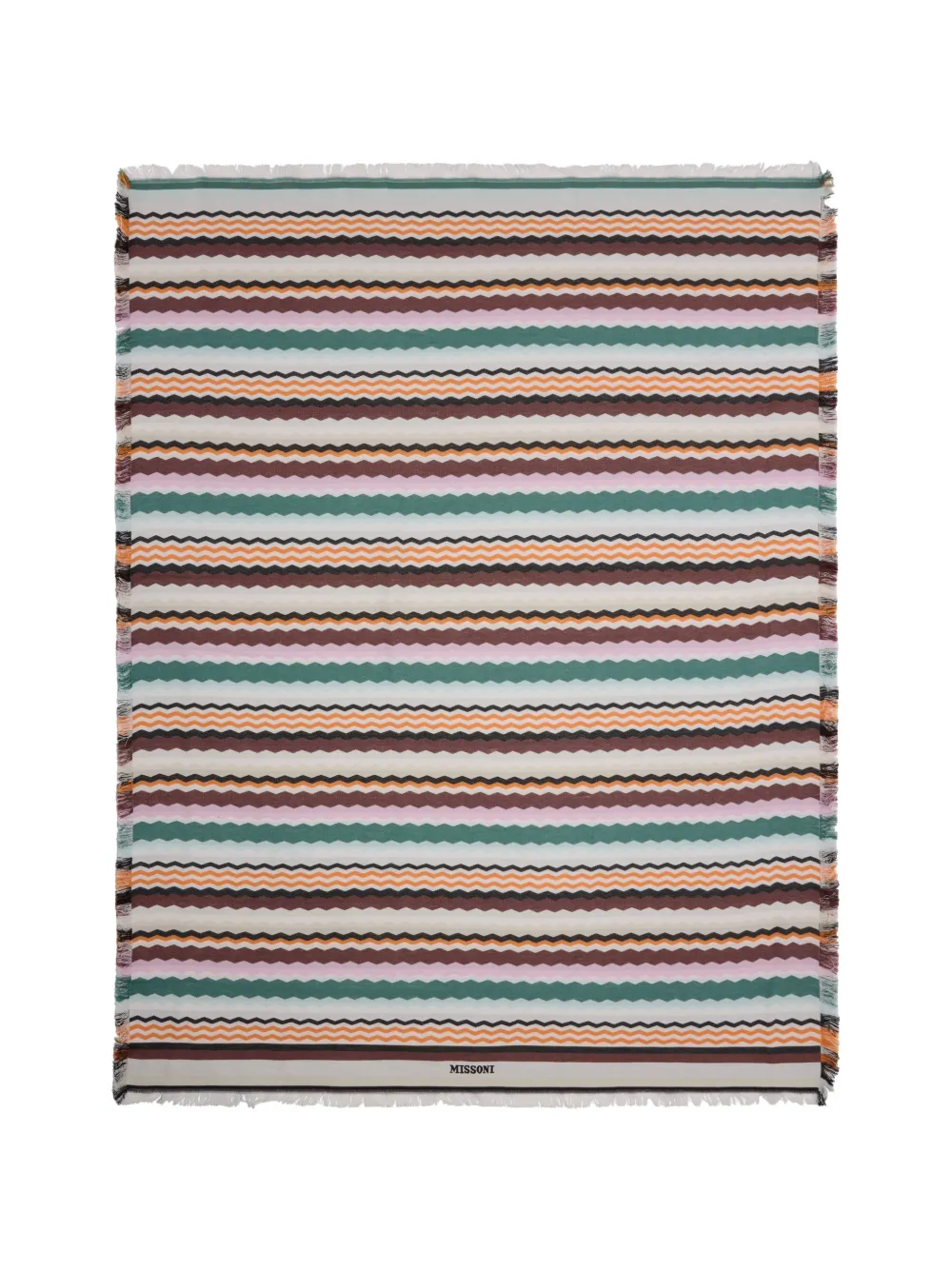 Missoni Home serviette de bain Aura à imprimé zig-zag - Tons neutres Missoni Home serviette de bain Aura à imprimé zig-zag - Tons neutres