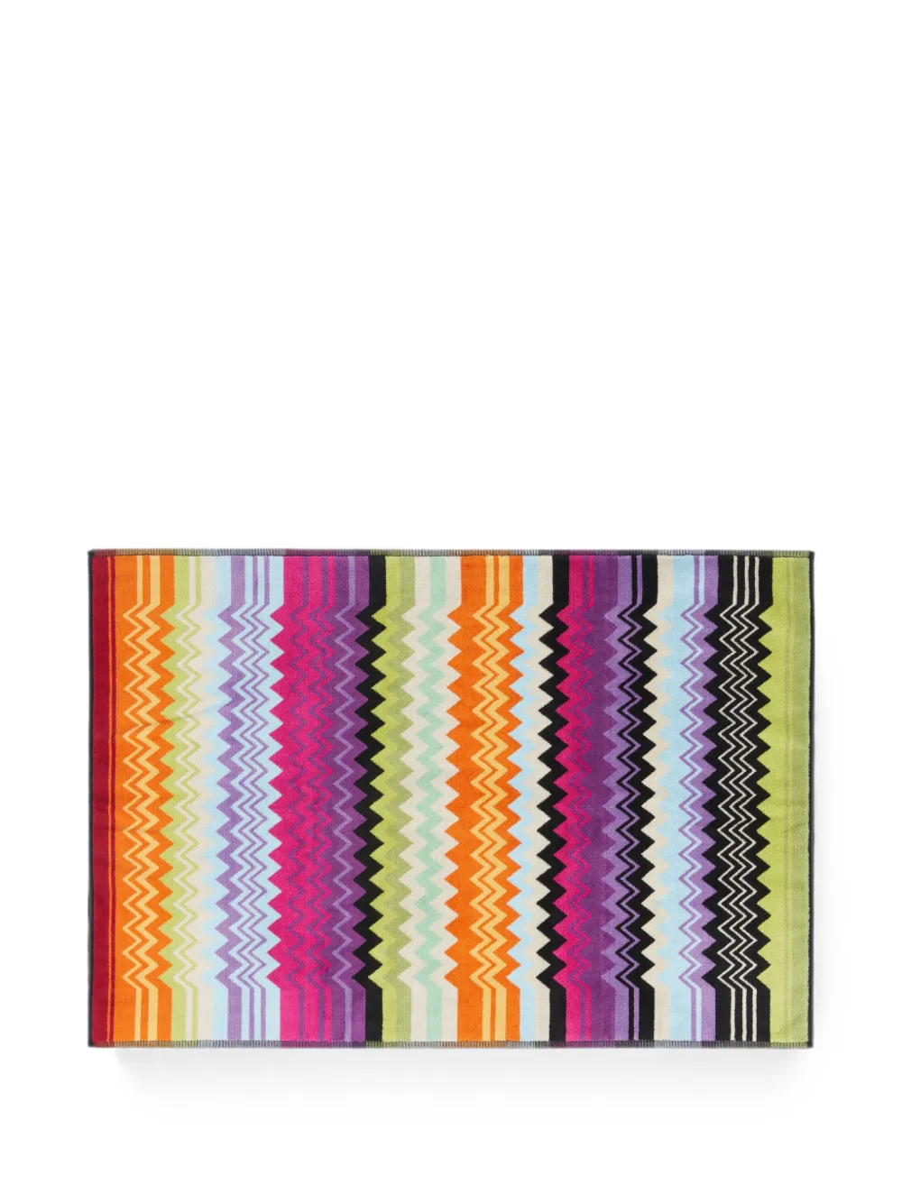 Missoni Home tapis de bain Giacomo à imprimé zig-zag - Orange Missoni Home tapis de bain Giacomo à imprimé zig-zag - Orange