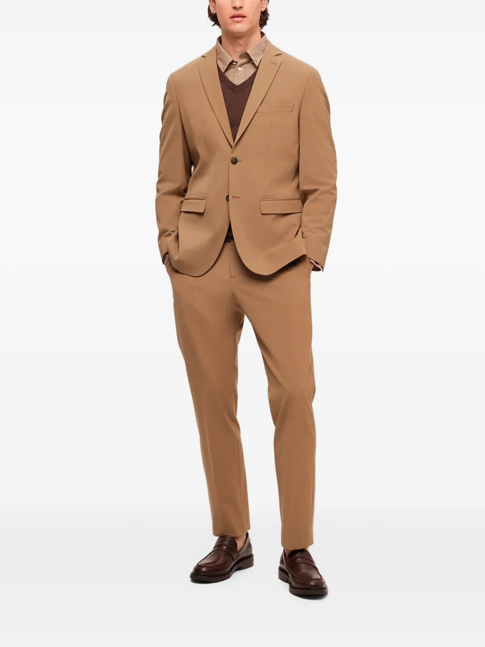 SELECTED Getailleerde blazer Bruin