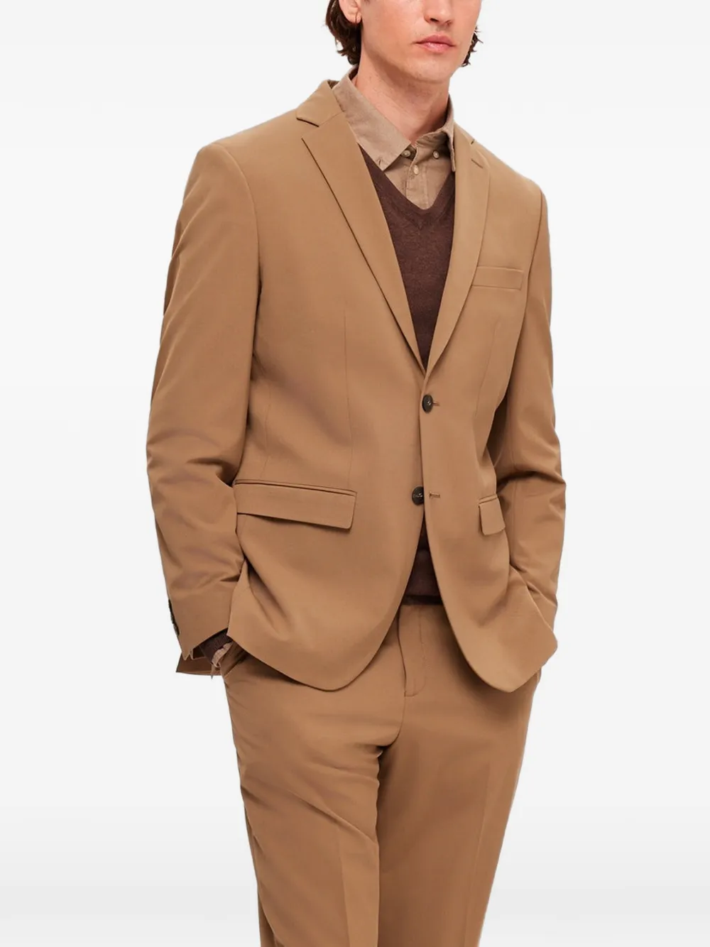 SELECTED Getailleerde blazer Bruin