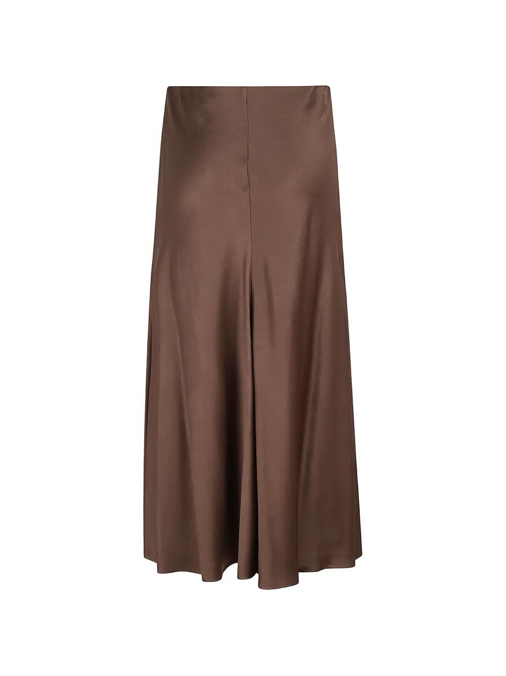 Brunello Cucinelli A-lijn maxi-rok met satijnen afwerking Bruin