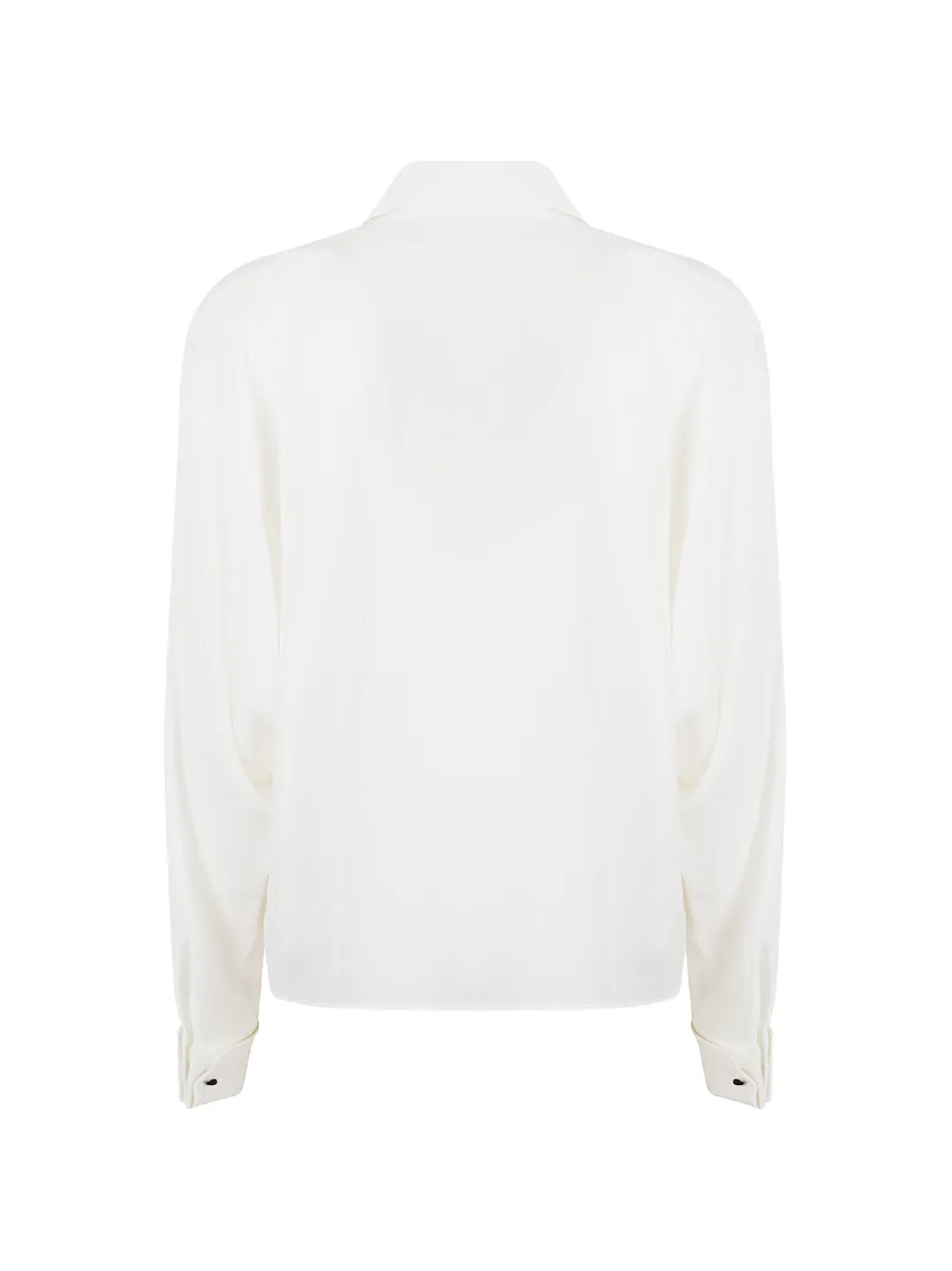 Ermanno Scervino long-sleeved silk shirt Wit