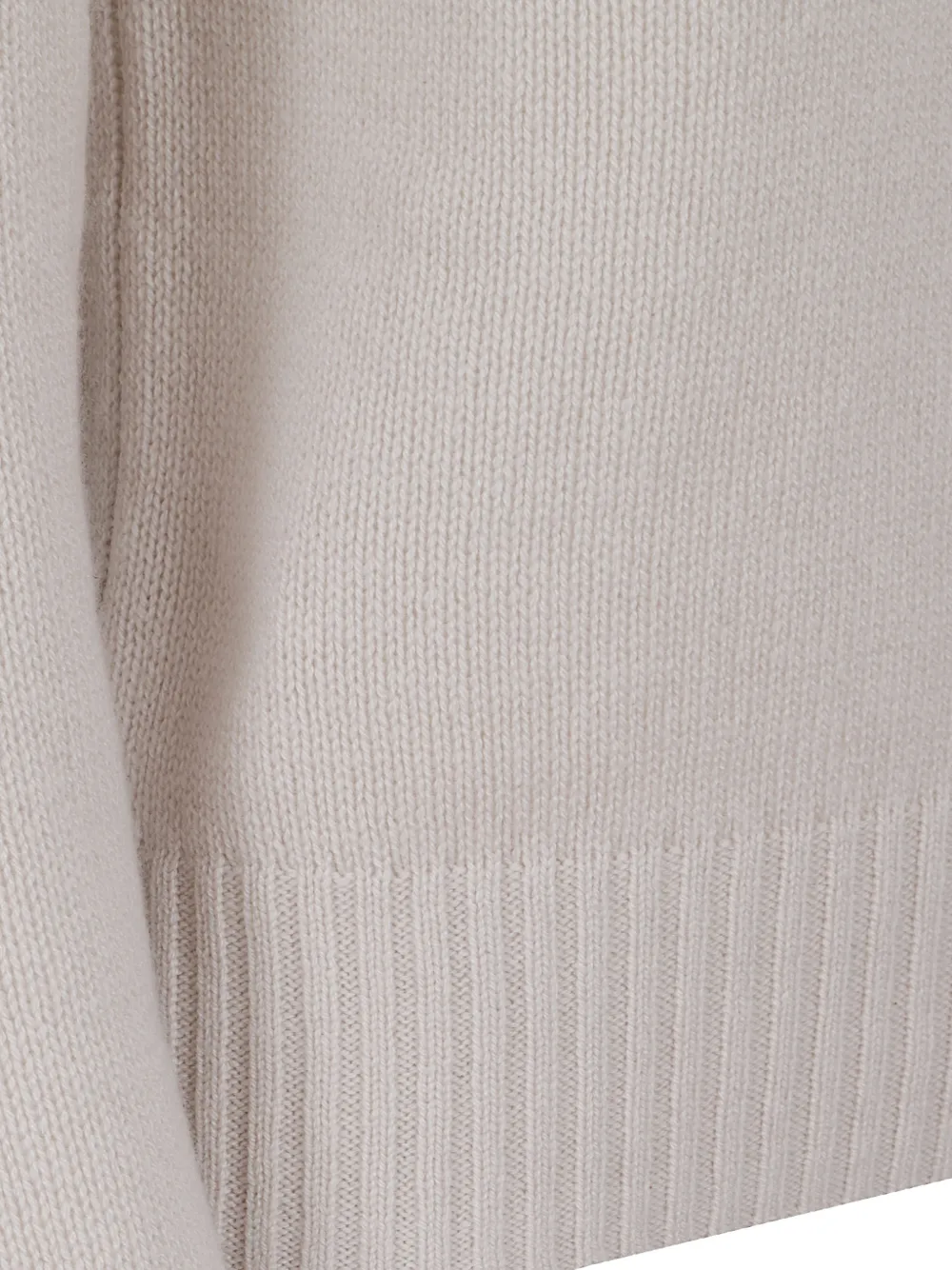 Allude crew-neck cashmere sweater Beige