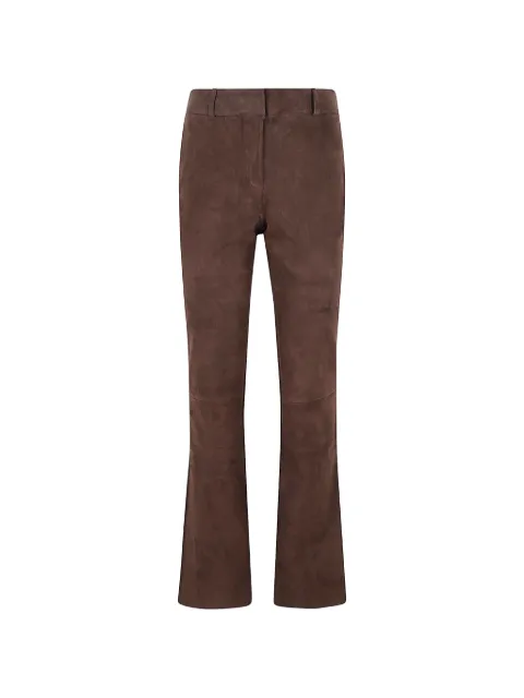 Arma Lucia suede flared trousers