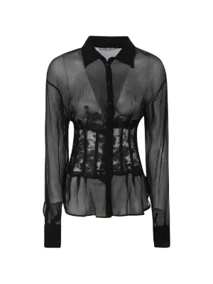 Ermanno Scervino エンブロイダリー シャツ | ブルー | FARFETCH JP