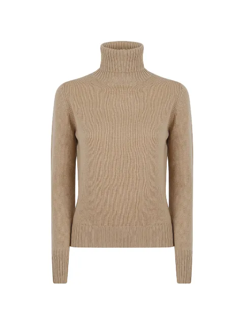 Allude roll-neck ribbed-trim sweater