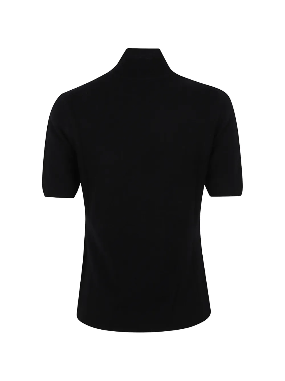 Allude short-sleeve roll-neck T-shirt Zwart