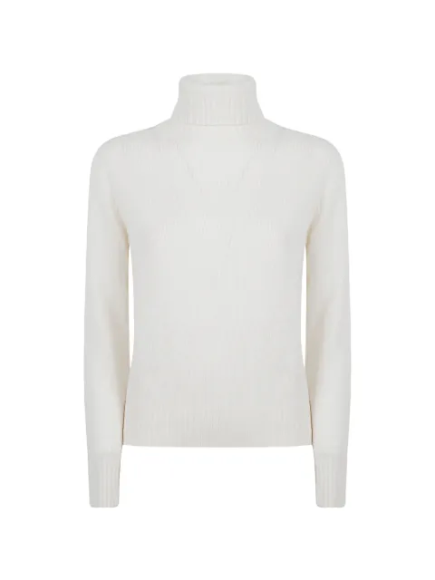 Allude Rollkragenpullover mit geripptem Saum