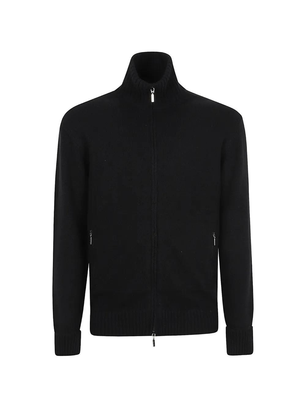 Cruciani high-neck zip-up cardigan