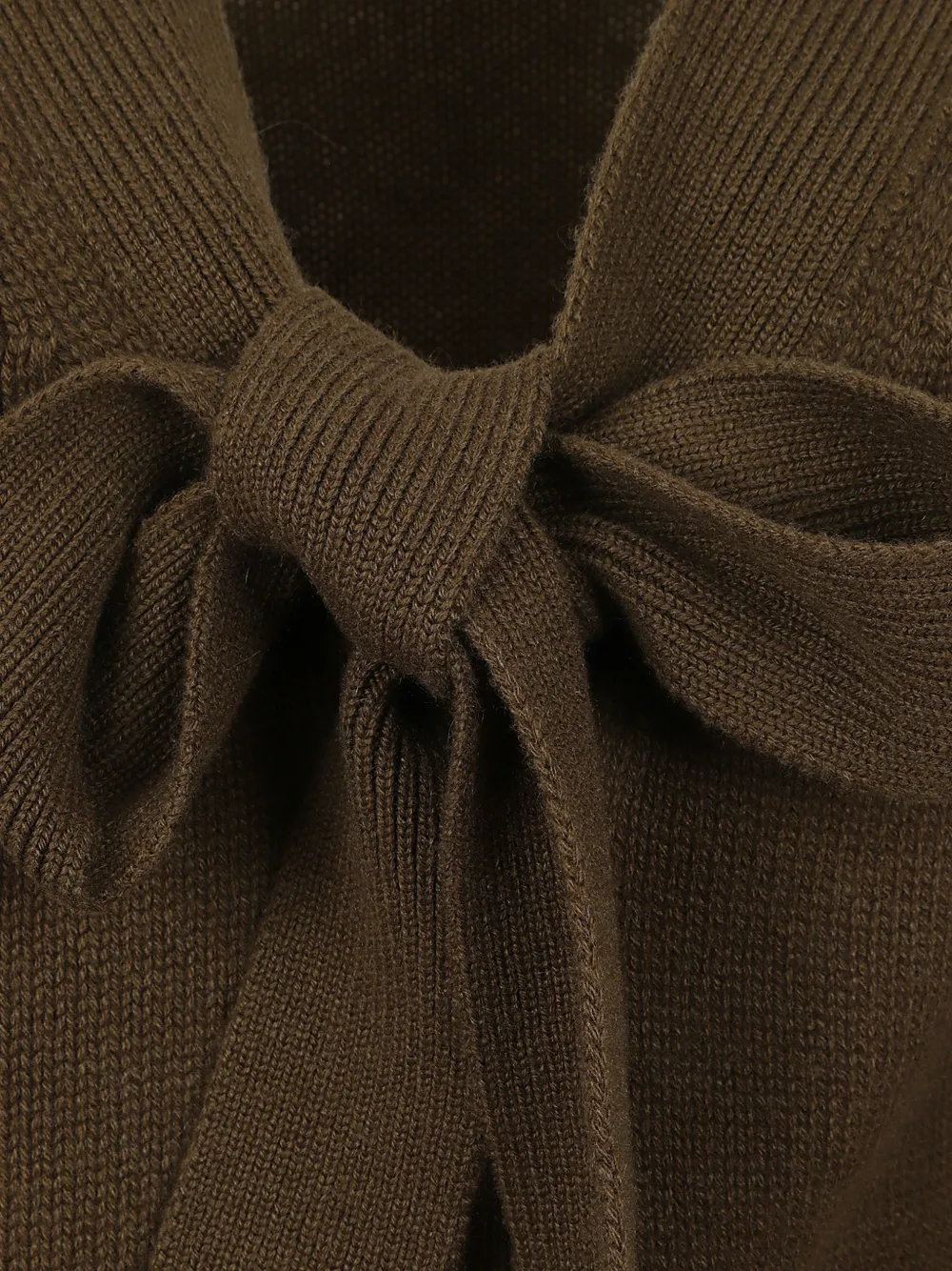 Ermanno Scervino bow-detail fine-knit cardigan Groen