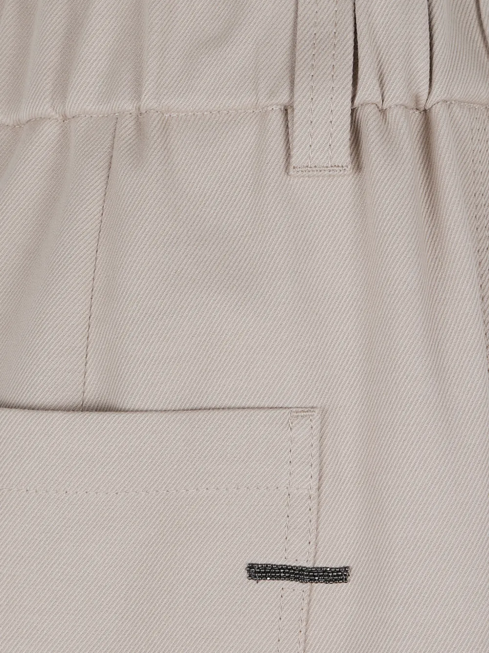 Brunello Cucinelli Broek met elastische taille Beige