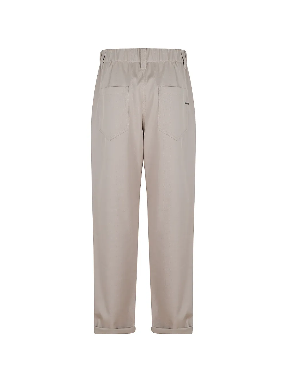 Brunello Cucinelli Broek met elastische taille Beige