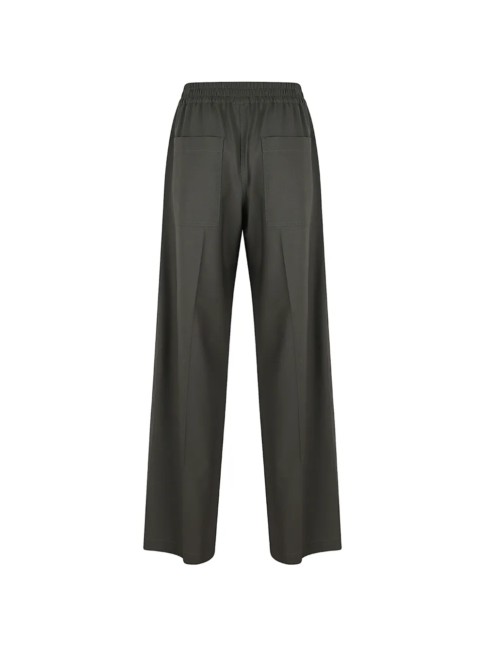 Brunello Cucinelli elasticated-waist wide-leg trousers Grijs