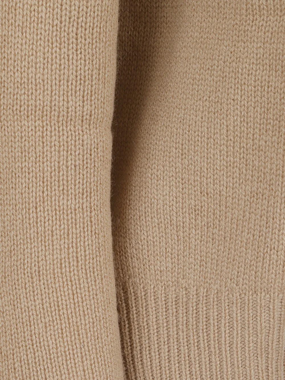 Allude Trui met ronde hals en verlaagde schouders Beige
