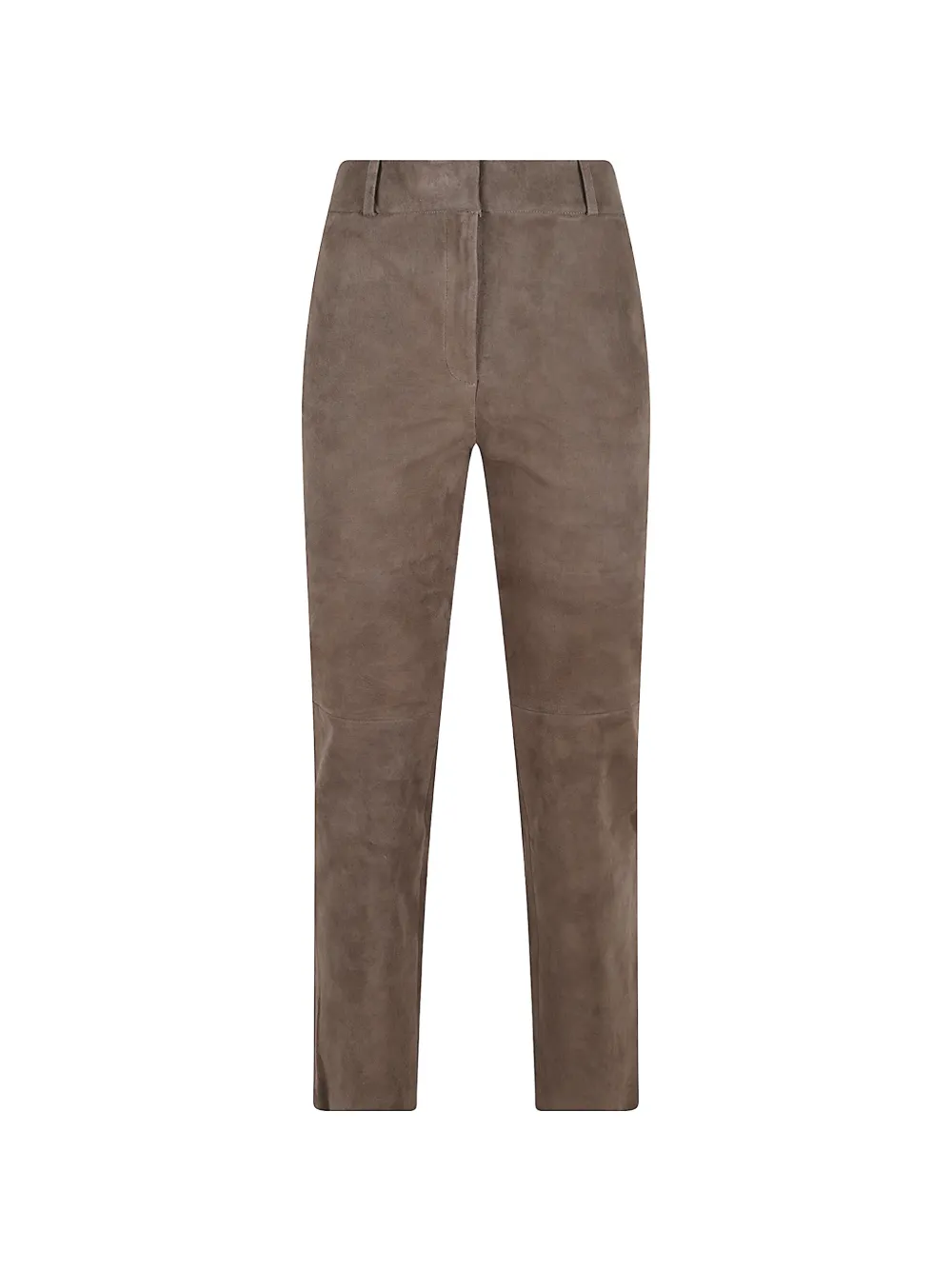 Arma Jen slim-fit suede leather trousers Beige