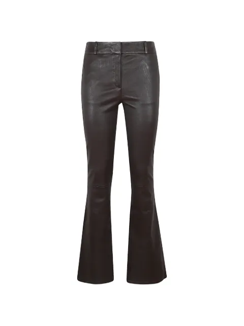 Arma flared leather trousers