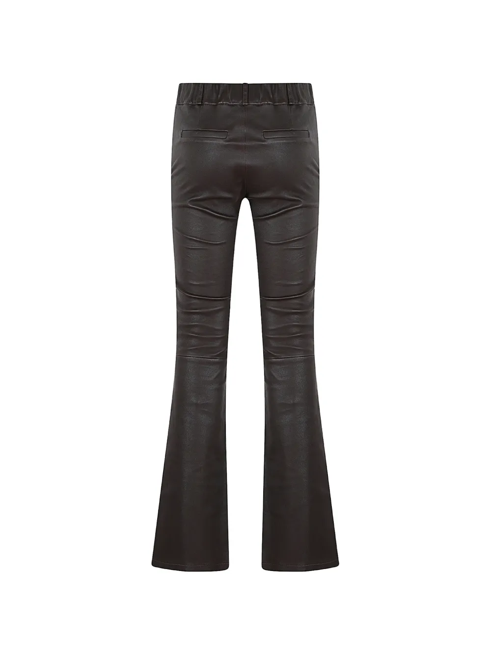 Arma Lucia flared leren broek Bruin
