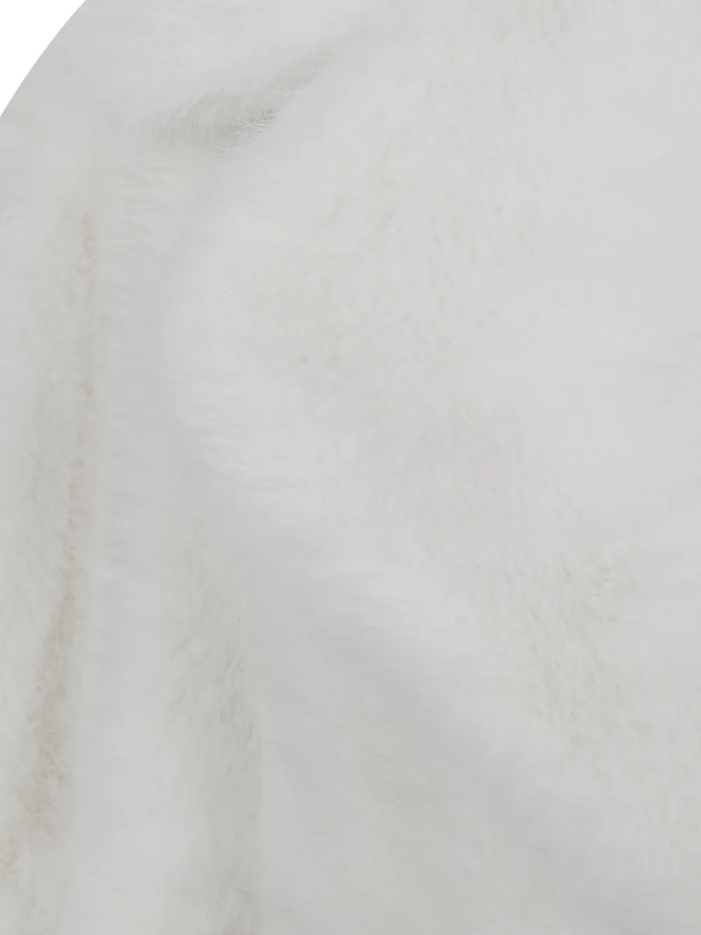 Ermanno Scervino faux-fur panelled coat Wit