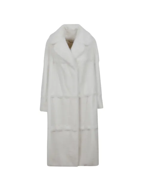 Ermanno Scervino manteau à empiècements en fourrure artificielle