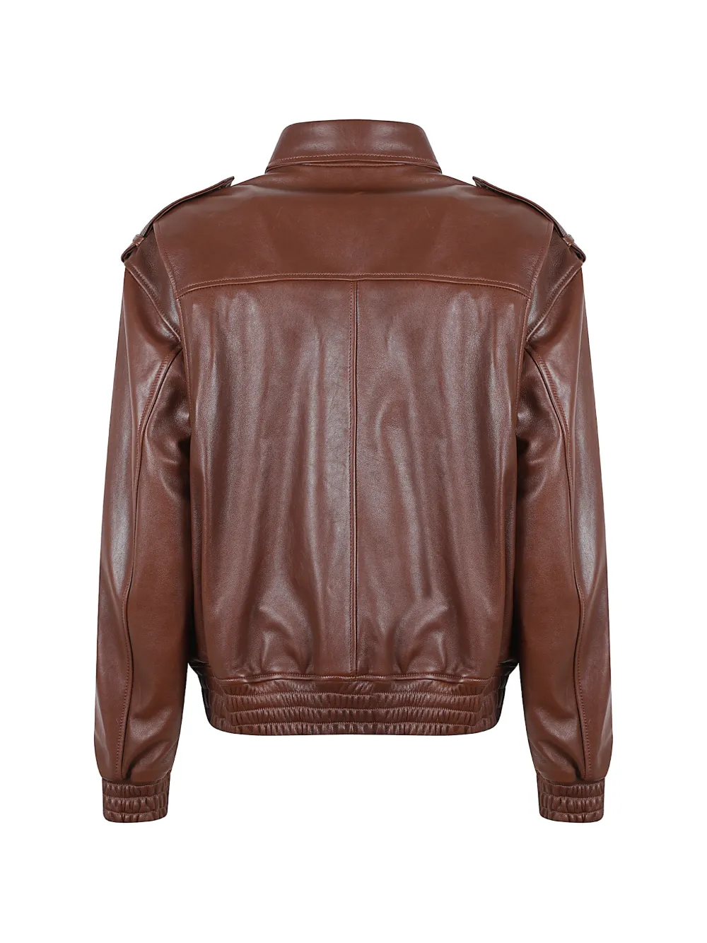 Arma Astra leren jack met epauletten Bruin