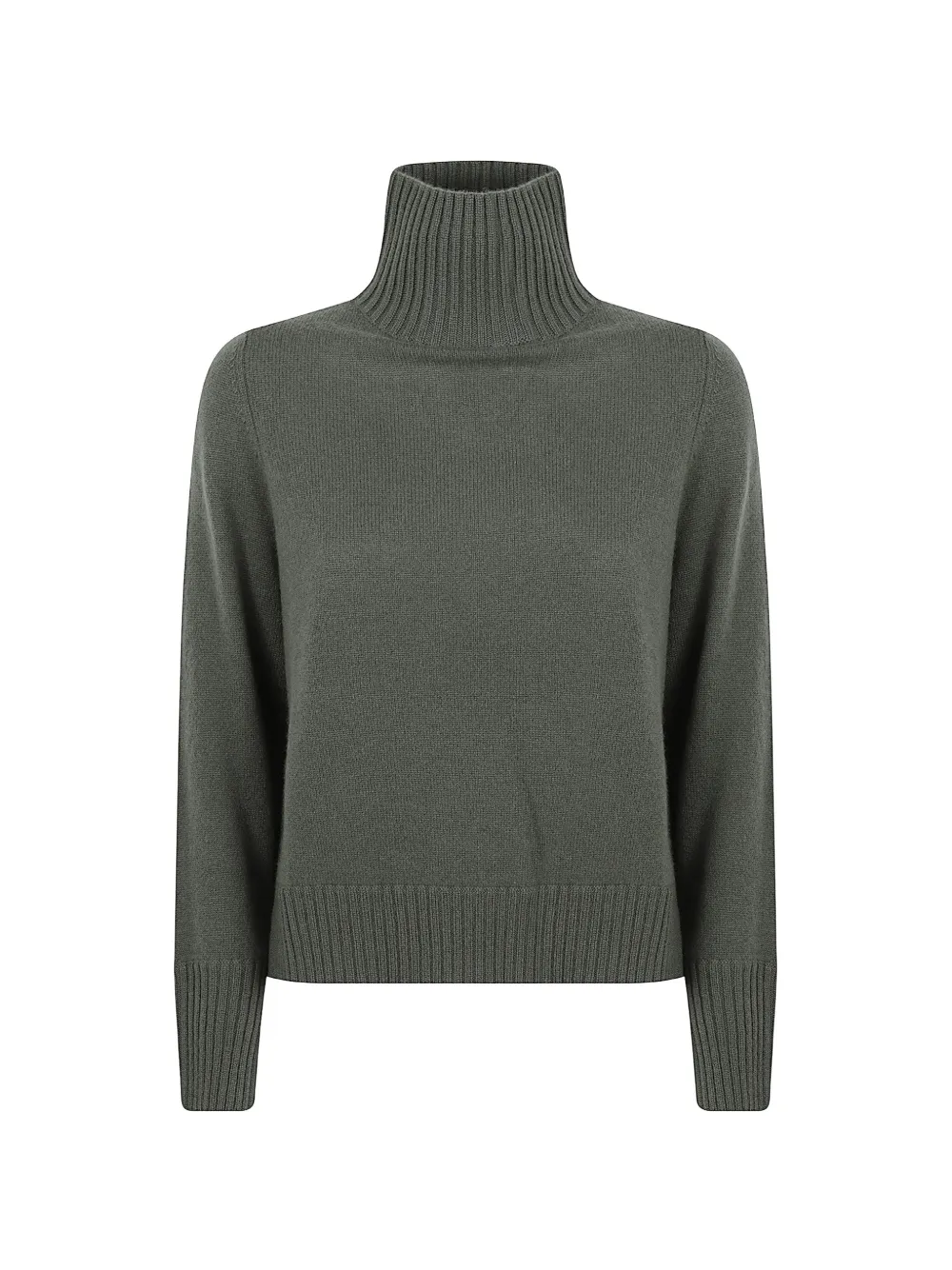 Allude roll-neck ribbed-trim sweater