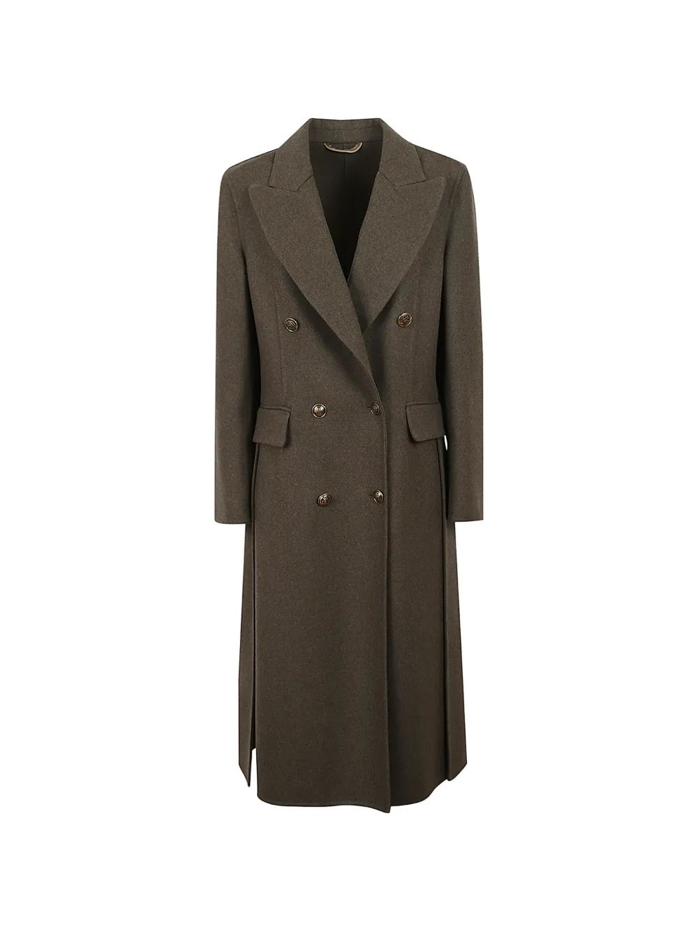 Ermanno Scervino double-breasted peak-lapel coat Bruin