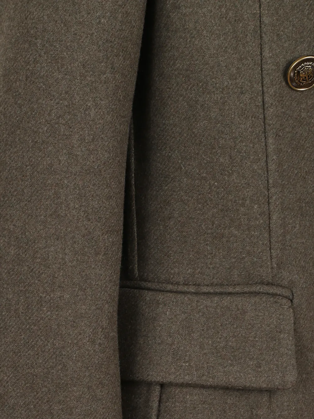 Ermanno Scervino double-breasted peak-lapel coat Bruin