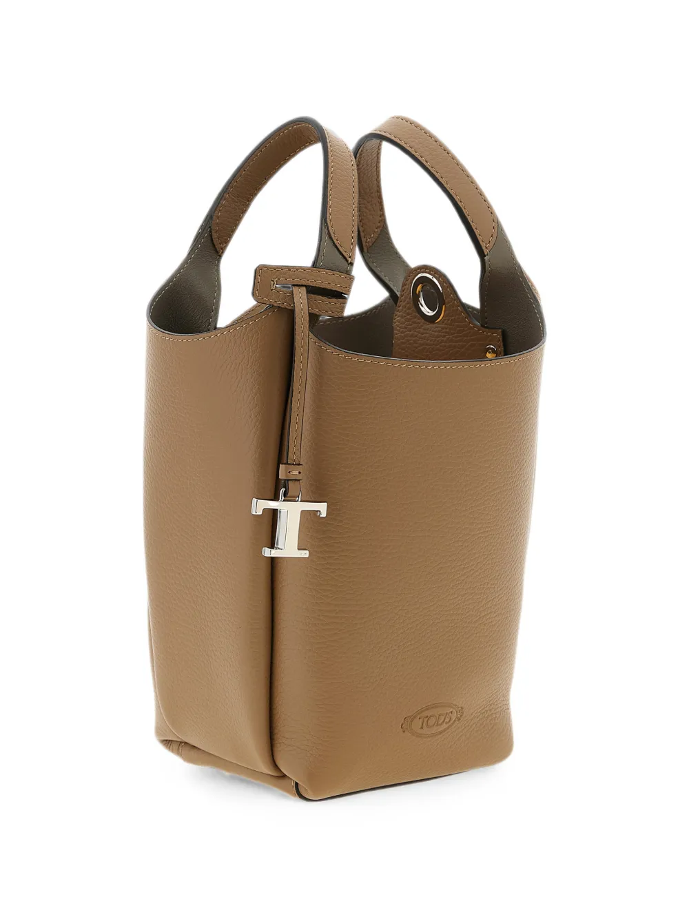 Tod's T Timeless leather bucket bag - Braun
