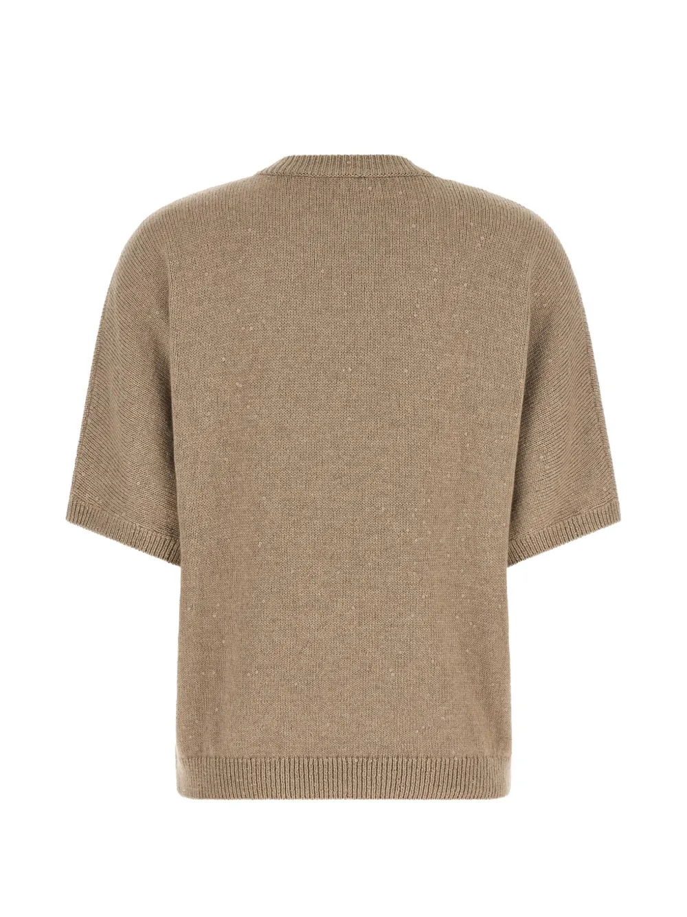 Brunello Cucinelli Diamante trui verfraaid met pailletten Beige
