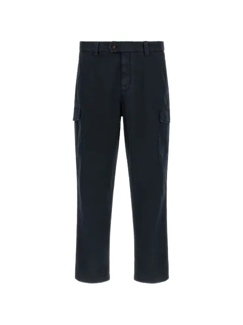 Brunello Cucinelli garment-dyed cotton cargo pants