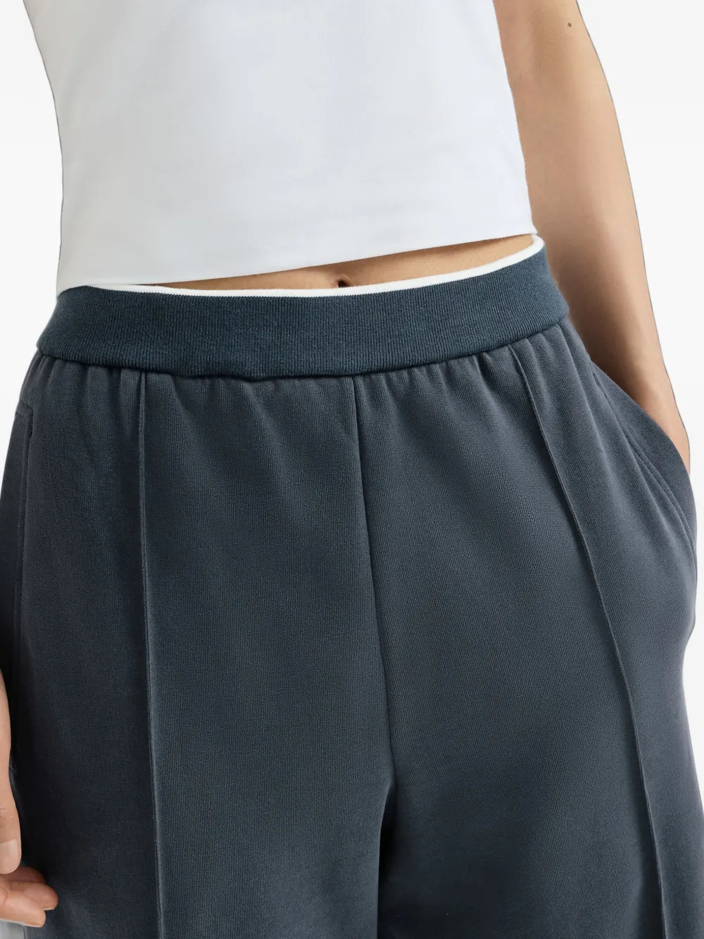 Brunello Cucinelli Trainingsbroek met stiksels Blauw