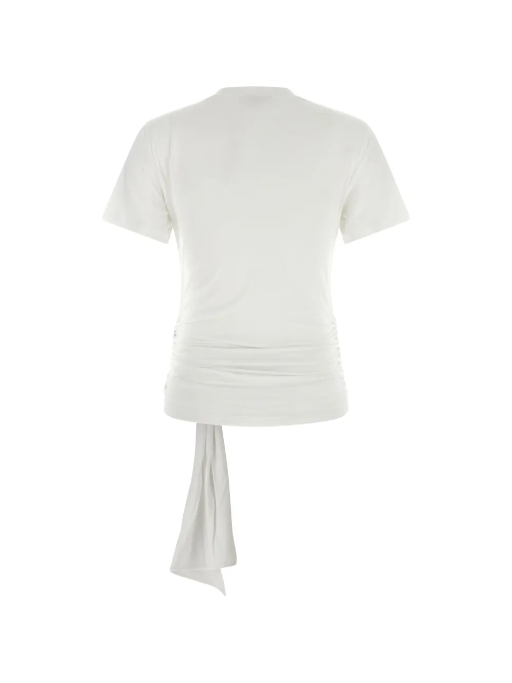 7 For All Mankind T-shirt met gedrapeerd detail Wit