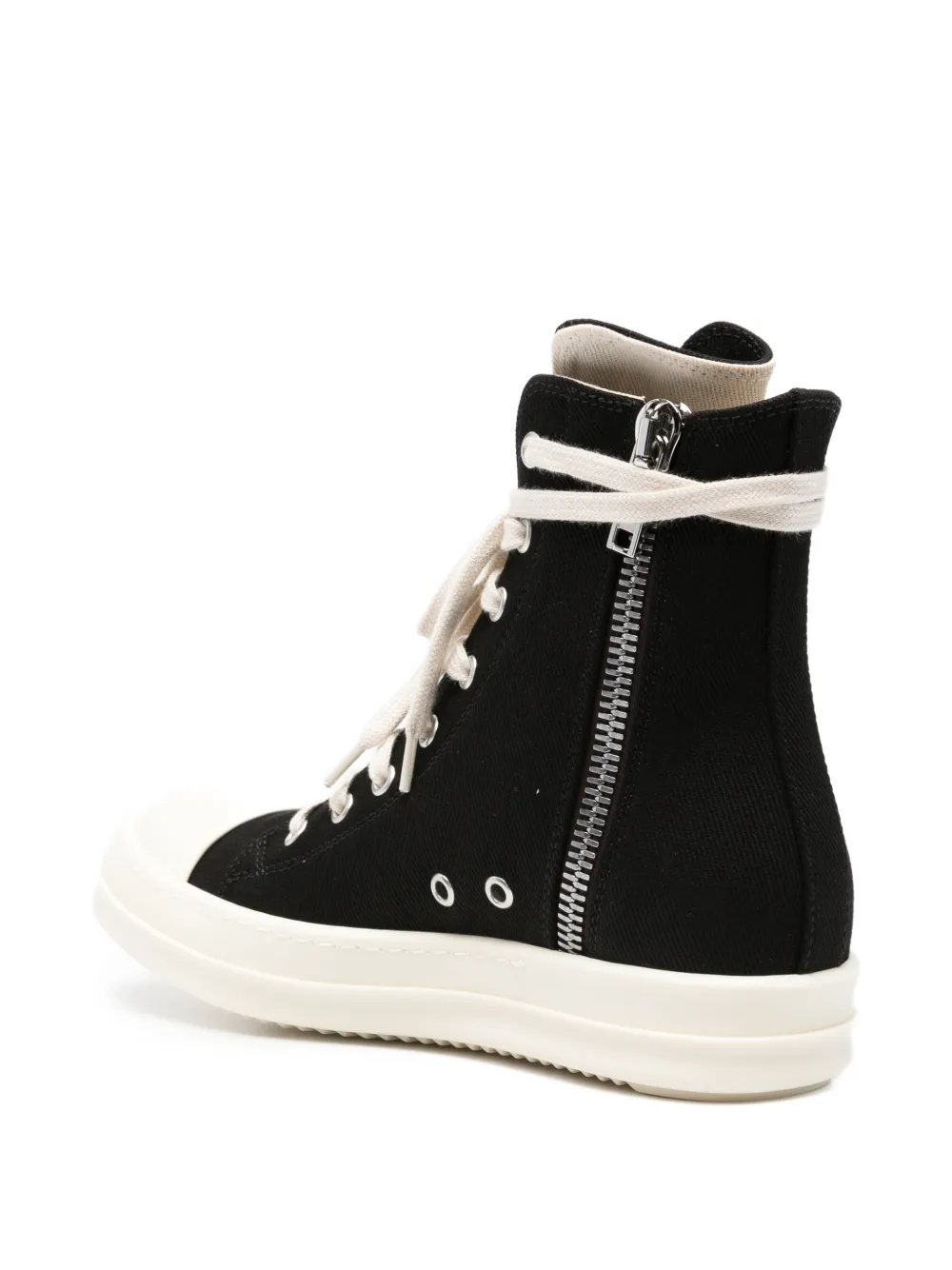 Rick Owens DRKSHDW embroidered-star high-top sneakers Zwart