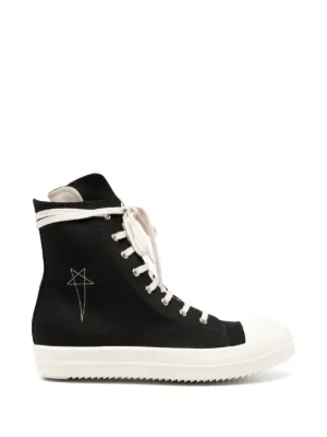 Rick Owens DRKSHDW レースアップ スニーカー | ブラック | FARFETCH JP