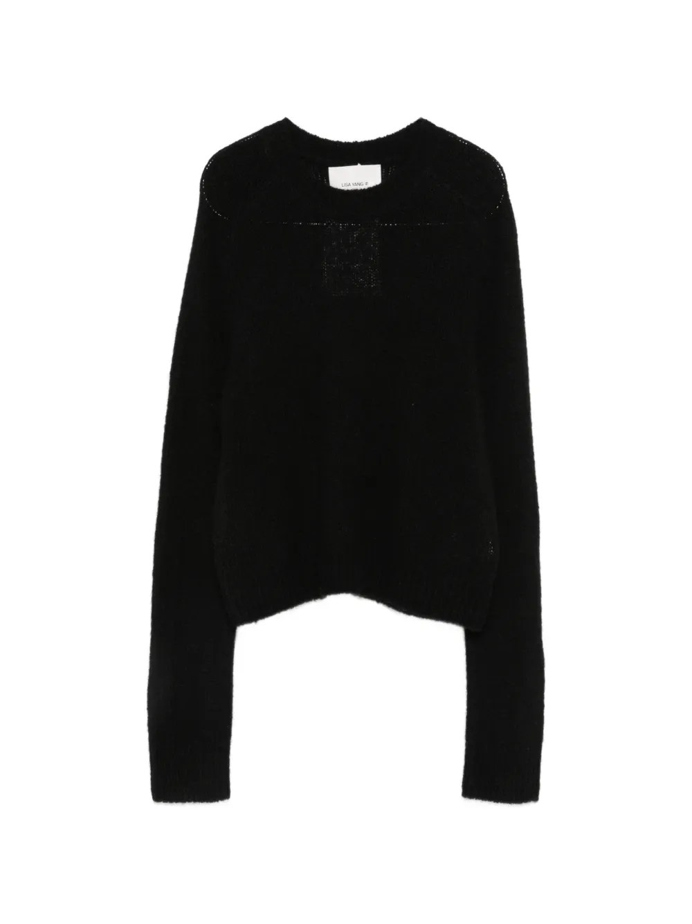 Lisa Yang Solene crew-neck long-sleeve sweater - Schwarz