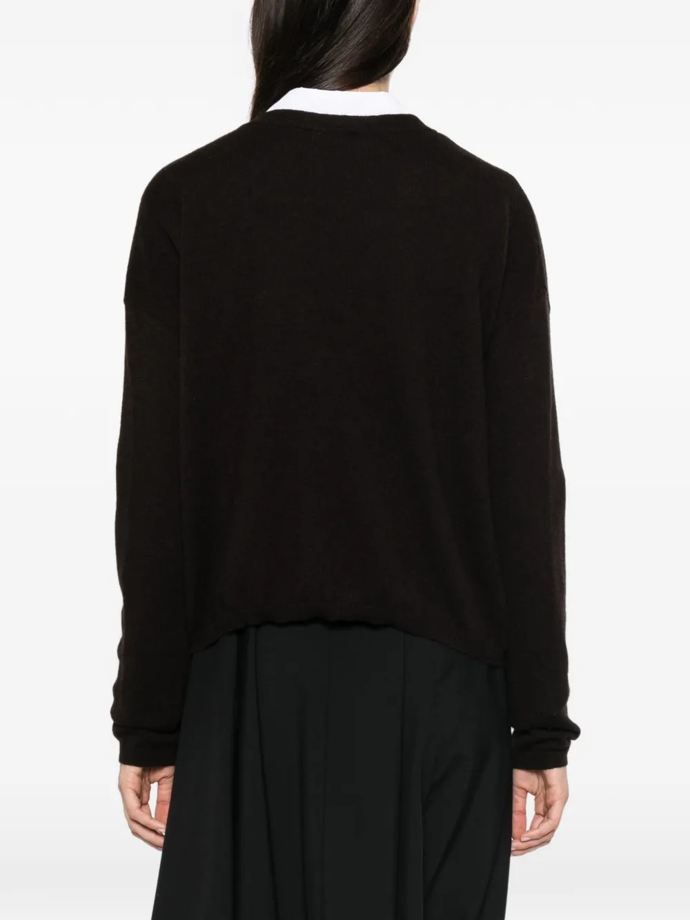 Lisa Yang Vest met V-hals Bruin