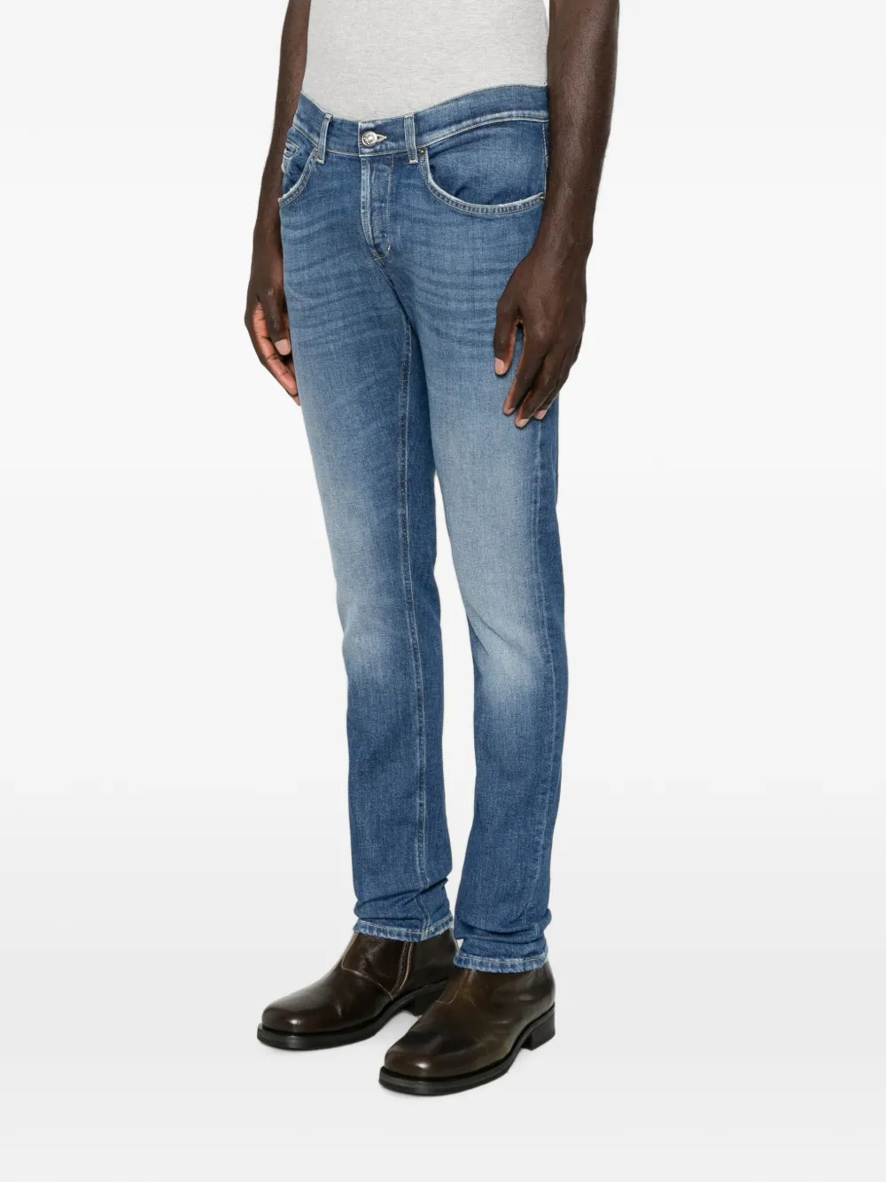 DONDUP George jeans met vervaagd effect Blauw