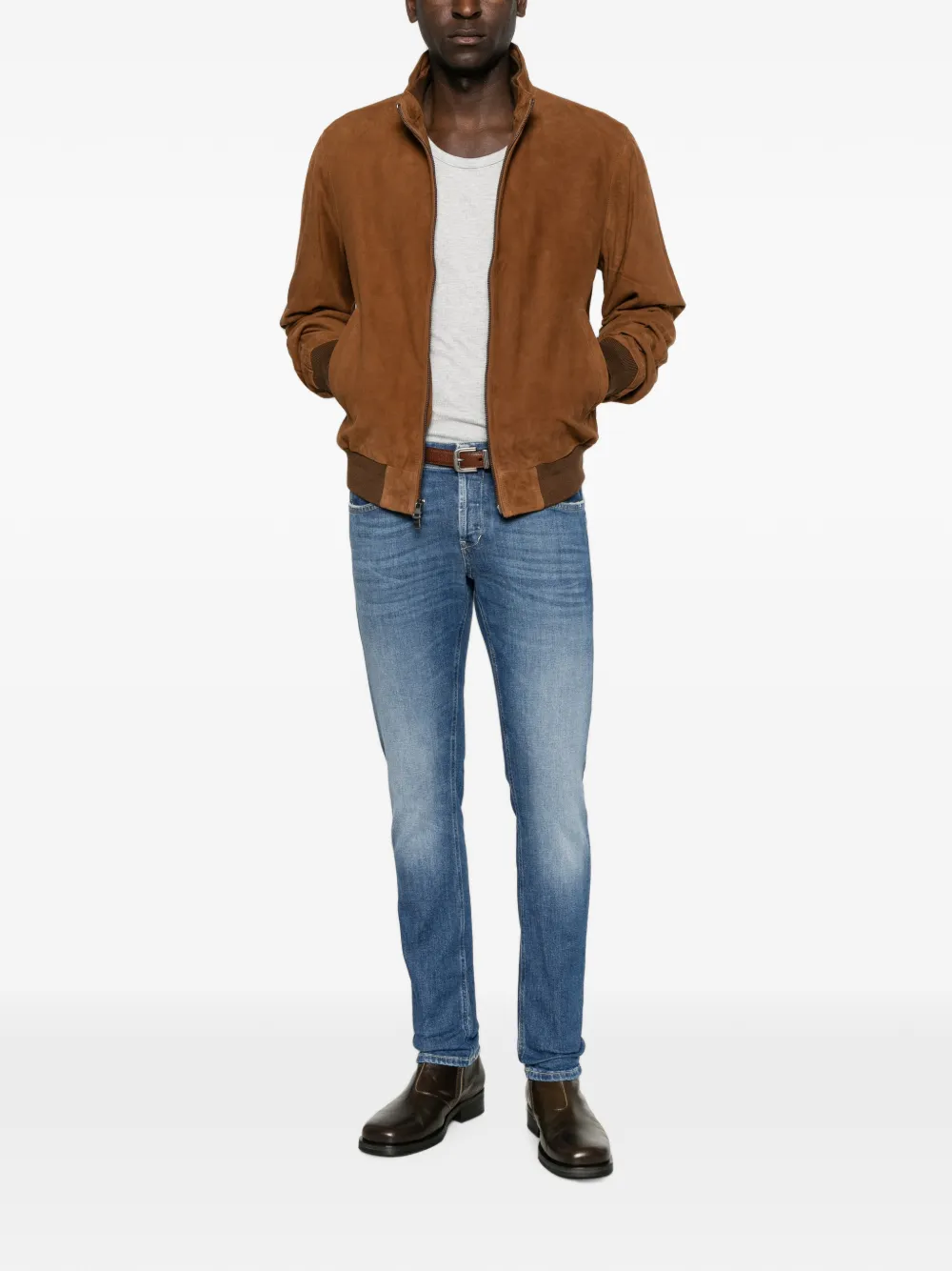 DONDUP George jeans met vervaagd effect Blauw