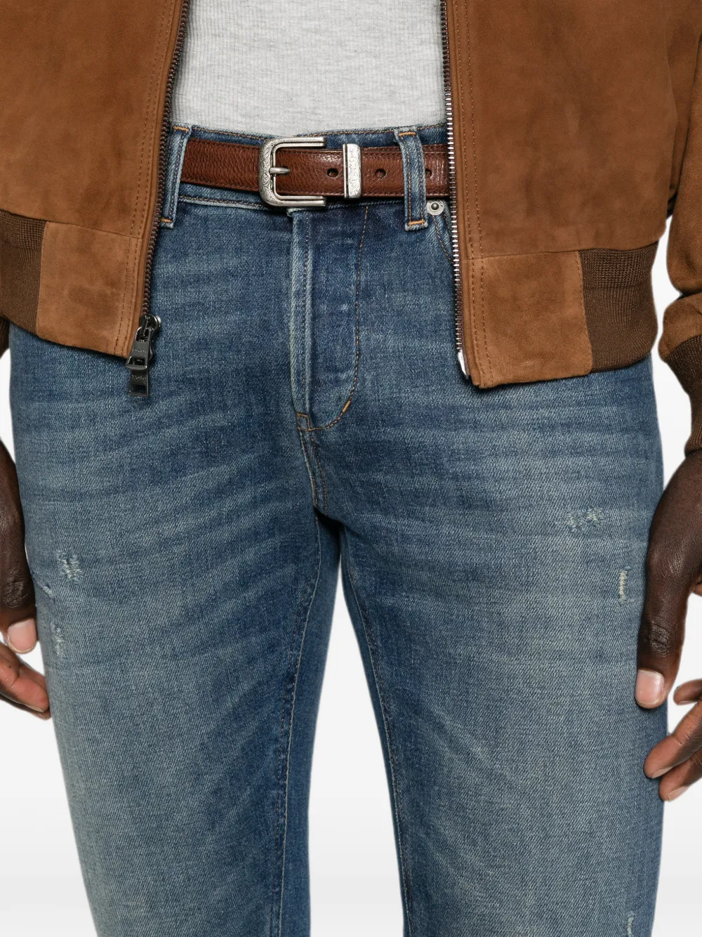 DONDUP George faded jeans Blauw