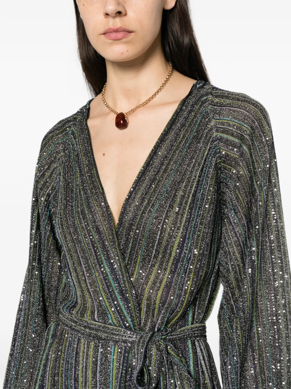 Missoni Vest verfraaid met pailletten Blauw