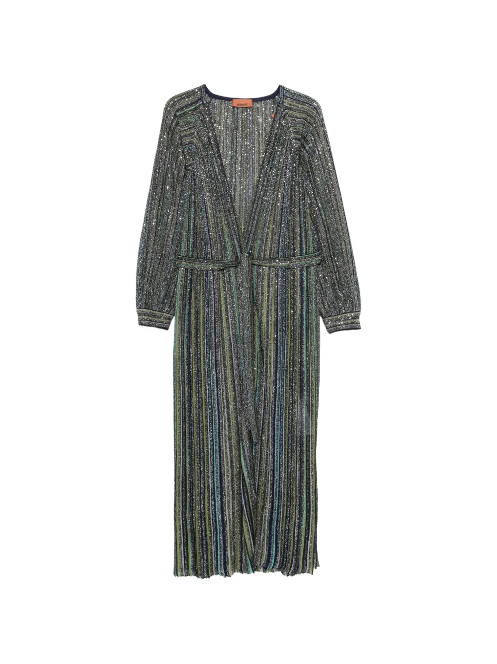 Missoni sequin-embellished striped cardigan - Blu
