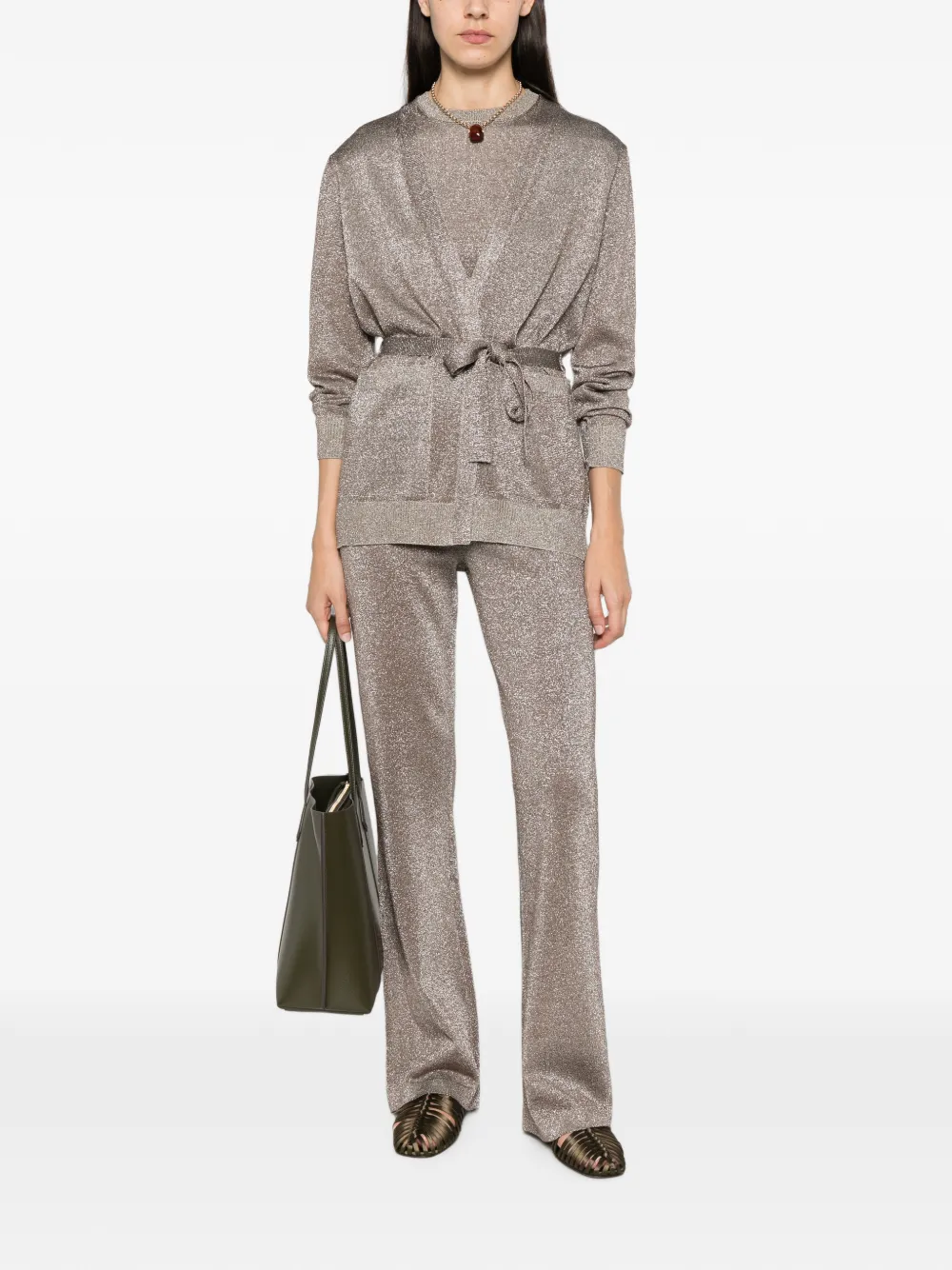 Missoni Belted Cardigan in Neutrals, view 2