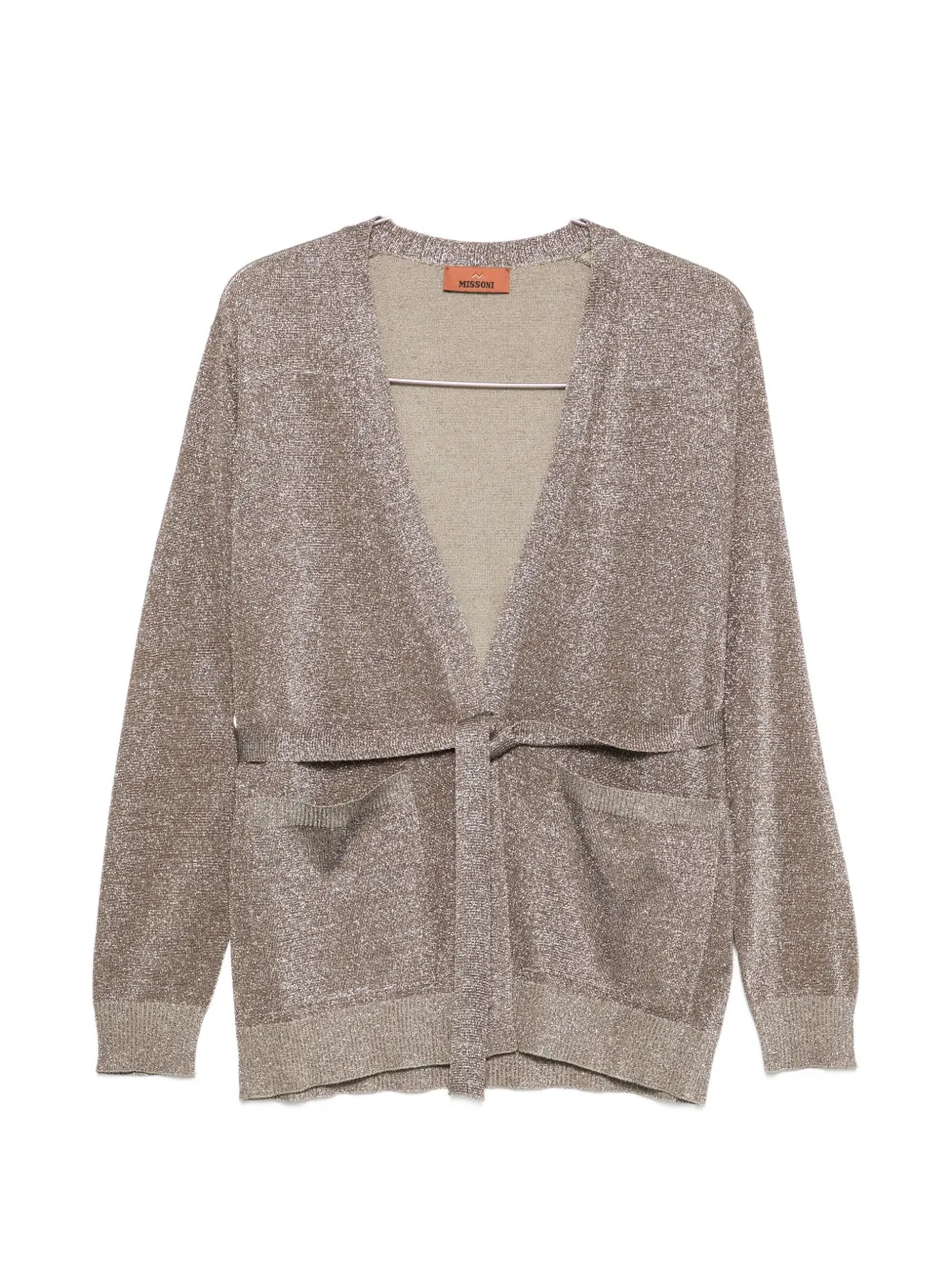 Missoni Belted Cardigan In Neutral