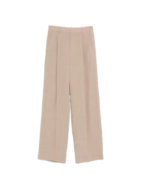Vince pleated wide-leg trousers
